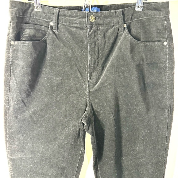 Talbots High Waist Black Corduroy Straight Leg Pants - Picture 2 of 9